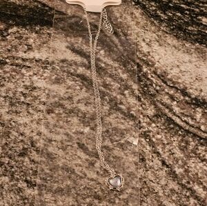 Elegant Silver Heart Pendant Necklace